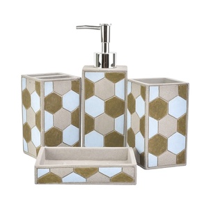 Accessoires de salle de bain, incrustation d'os, ensemble de salle de bain, vente en gros, prix en vrac, haute qualité - Product Image 1