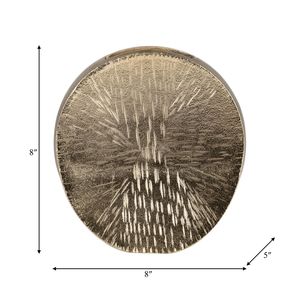 Vase de table moderne Dust & Gold, design minimaliste, finition satinée, ton or, pièce d'art décorative faite à la main - Product Image 5