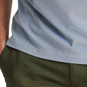 Col de chemise personnalisé pour homme, manches contrastées, coton premium respirant, toile, fibre de bambou, uniforme d'entreprise, vêtements OEM ODM - Product Image 4