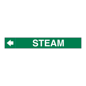 Etiquetas Adhesivas Resistentes a la Humedad y Altas Temperaturas Brady STEAM Plenum Duct Marker para Tuberías Industriales y HVAC - Product Image 2