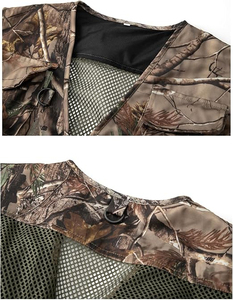 Chaleco de caza para terrenos elevados, color naranja brillante, chaleco de caza para aves en el bosque, de lona, transpirable, con múltiples bolsillos, de alta calidad. - Product Image 4