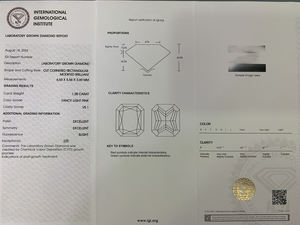 Diamantes Sueltos al por Mayor de 1-10 Quilates, Corte Radiante, Certificados por IGI, Claridad VVS, Diamantes Cultivados en Laboratorio CVD, Color Rosa Claro Fantasía - Product Image 3
