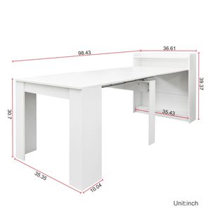 Tavolo da Pranzo Moderno Allungabile con Vano Portaoggetti - Product Image 3