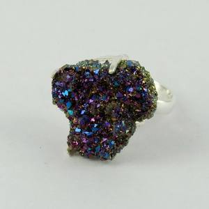 Magie arc-en-ciel!! Bagues en argent Sterling 925 titane bijoux en argent faits à la main - Product Image 2