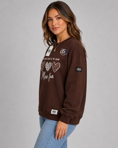 Sweat-shirts pour femmes, style actuel, chauds pour l'hiver, décontractés, anti-rétrécissement, séchage rapide, lettres personnalisées, couleurs et tailles variées, services ODM OEM - Product Image 6