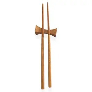Palillos de madera personalizados FAIZA CRAFT FC-5998 con diseño clásico chino y soporte, reutilizables, para sushi, regalo japonés y coreano - Product Image 6