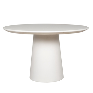 Table à manger ronde minimaliste en GFRC, design moderne, base stable, pour la maison, capacité de 4 personnes, hôtel et villa - Product Image 1
