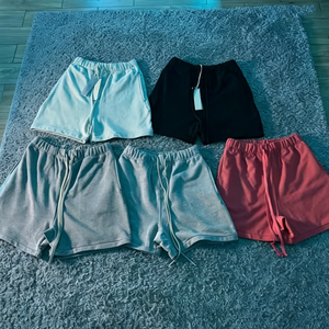 Heavyweight 380gsm Cotton Minimalist Sweat Shorts Men's Oversized High Street Boxy Fit Casual Gym <b>Athletic</b> Shorts 2026 OEM ODM - Product Image 1