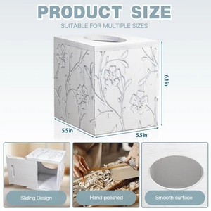 กล่องใส่กระดาษทิชชูไม้บีช รับผลิตตามแบบ OEM ขายส่ง |   อัคดุส ซาลีม อินเดีย - Product Image 4
