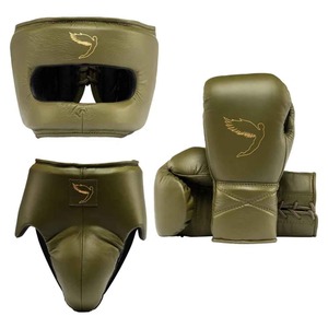 Set de Boxeo Personalizado 2026: Guantes de Cuero Profesionales, Protector Nasal y Protector Inguinal de Fabricación Directa de Fábrica, los Más Vendidos - Product Image 1