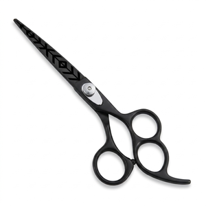 Ciseaux à cheveux en titane noir de qualité supérieure, prix d'usine - Product Image 6
