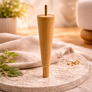 Slim Tapered Solid Wood Furniture Leg Modern Minimalist Style for Sofa Cabinet <b>Coffee</b> <b>Table</b> Replacement - Product Image 3