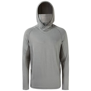 Custom Masked Fishing <b>Hoodie</b> UPF 50 Waterproof Breathable Long Sleeve <b>UV</b> <b>Protection</b> Quick Dry Front Logo 180g Shirts Unisex - Product Image 6