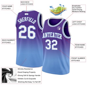 Ensemble short et maillot de basket-ball, prix de gros, prix réduit en usine, logo d'équipe personnalisé, nom d'équipe, tissu respirant 100% polyester - Product Image 2