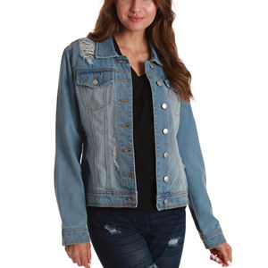 Chaqueta Vaquera Clásica para Mujer, con Botones, Corte Holgado, Casual, Elegante, Ecológica, Personalizable, para Otoño/Invierno, Color Caramelo - Product Image 6