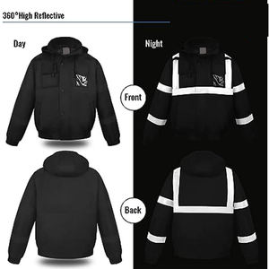 New Design Hi Vis Reflective Safety Winter Workwear Canvas Eco-Friendly <b>Padded</b> <b>Waterproof</b> <b>Jacket</b> with Front Logo - Product Image 6