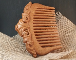 Peine de Madera Maciza Tallado a Mano con Forma Personalizada, Pulido y Duradero, Estilo Náutico, para Mujer, Novia, Dama de Honor, Regalo, Recuerdo - Product Image 3