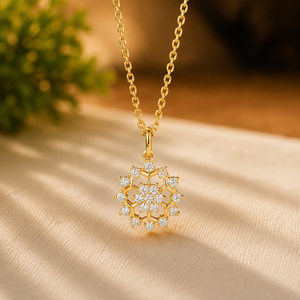 Brilliant Round Diamond Pendant <b>Necklace</b> <b>Silver</b> Tone Moissanite Charm <b>Necklace</b> for Women Wedding Gift Jewelry - Product Image 3