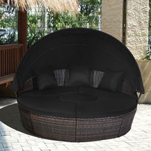 Retractable <b>Canopy</b> <b>Outdoor</b> <b>Daybed</b> for Patio Furniture - Product Image 5