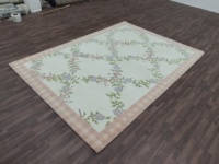 Tapis persan abstrait pastel noué à la main de haute qualité à bas prix |   Tapis Abusan fait main en laine/soie, 2x3 mètres, antidérapant, adapté aux animaux domestiques