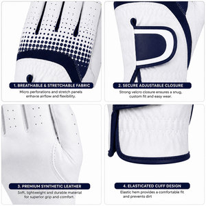 Low Price Unisex Golf <b>Gloves</b> Breathable Lightweight With Flexible Grip <b>Moisture</b> Wicking Comfortable Fit for Tournament Play - Product Image 3