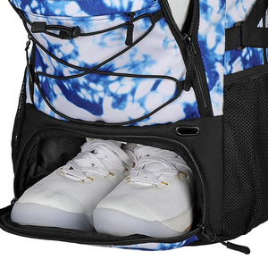 Printed Stylish Sublimation Shinny Lightweight Custom Color Logo Multiple Pockets Football <b>Backpack</b> - Product Image 5