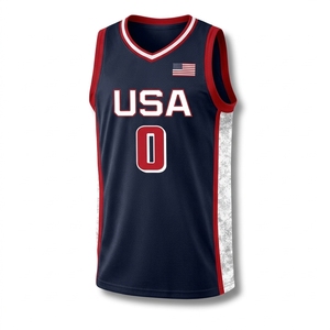 Ensemble de maillots de basket-ball réversibles avec logo personnalisé - Maille respirante à séchage rapide, extensible dans quatre directions, protection UV, sans manches - Product Image 6