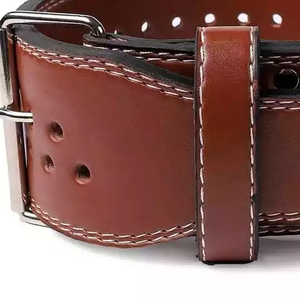 Cinturón de Cuero Transpirable de Alta Resistencia con Cierre Automático para Levantamiento de Pesas, con Hebilla, para Entrenamiento en Gimnasio y Soporte Lumbar para Adultos - Product Image 6