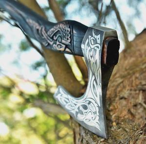 Hacha de Acero STEEL CRAFT INTERNATIONAL con Hoja de Acero con Alto Contenido de Carbono, Mango de Madera, 20 Pulgadas de Longitud Total, Grado DIY, Personalización ODM - Product Image 4