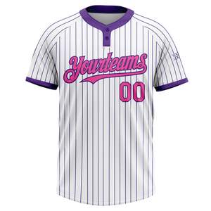 Camiseta de Softbol al por Mayor, de Manga Corta con Dos Botones, 100% Poliéster Transpirable, Personalizable con Nombre de Equipo, Servicio OEM ODM - Product Image 6