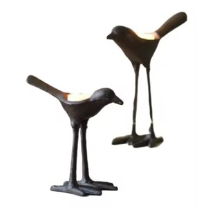 เชิงเทียนรูปนกเหล็ก ของตกแต่งสำหรับโต๊ะบ้าน งานแต่งงาน และงานเลี้ยง - Product Image 1