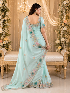 Sari de Seda Personalizado de Diseño Indio para Mujer, Hermoso Diseño Patola, Estilo Tradicional para Bodas y Fiestas - Product Image 6