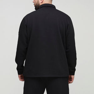 Nueva Llegada 2026 Camisetas Polo de Jersey 100% Algodón para Hombre, Corte Holgado, Manga Larga, Logotipo Personalizado Impreso, Estilo Hip Hop, Transpirable - Product Image 5