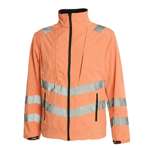<b>reflective</b> safety jackets Jacket Breathable Eco-Friendly Windproof Zipper Casual Wear <b>top</b> trending Safety Jacket - Product Image 1