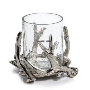 Support de bougie Hurricane Stand avec couvercle en verre pour mariage, nouveau design, romantique, en métal doré, de la marque Hurricane Company - Product Image 2