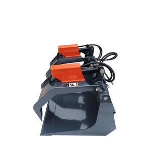 Benna a grappolo con fondo solido per skid steer da 72 pollici, bracci a doppio cilindro, capacità 3000 libbre, 30-70 HP per escavatore da 2 tonnellate TMG GB72 - Product Image 6