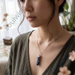 Pendentif en Sodalite Style Classique Unisexe pour Mariages et Anniversaires - Product Image 2