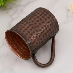 Classic Style Handmade Copper Mug with <b>Smooth</b> Finish Handle for Bars Restaurants Hotels and Drinkware Importers Use from India - Product Image 4