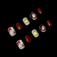 Faux ongles faits à la main, designs variés, livraison rapide, commande en gros directe d'usine, longue durée, réutilisables, application facile