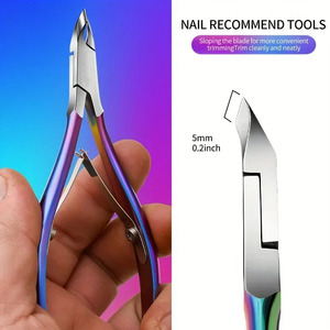 Coupe-cuticules professionnels en acier inoxydable avec double ressort, outil de manucure et pédicure pour une utilisation parfaite à domicile ou en salon de beauté - Product Image 5