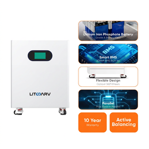 Mobiele zonne-opslagbatterij op wielen, 48V 200Ah 9.6kWh Lithium IJzer Fosfaat batterij, 10 jaar garantie voor thuisgebruik - Product Image 2