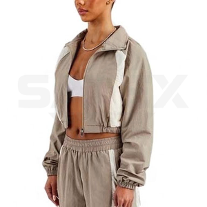 Chaquetas cortavientos unisex personalizadas de poliéster y nailon, conjuntos de 2 piezas, chándales con impresión por transferencia de calor para adultos, para hombre - Product Image 2