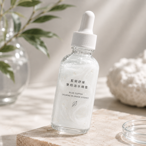 Peptide de Cuivre Apaisant Bi-Phase pour Appareil de Lifting Facial Flacon en Verre - Product Image 2