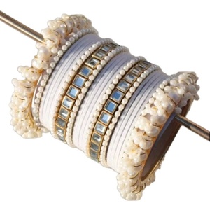 Paquistaní Vintage Acero inoxidable nupcial Churiyan brazaletes conjuntos última colección hecha a mano mujeres boda - Product Image 1