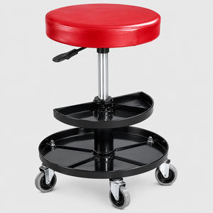 300LB Rolling Mechanic <b>Stool</b> Garage Creeper Seat Adjustable Shop <b>Stool</b> <b>with</b> Storage Tray Swivel <b>Wheels</b> Repair Seat GAPSTL009 - Product Image 1