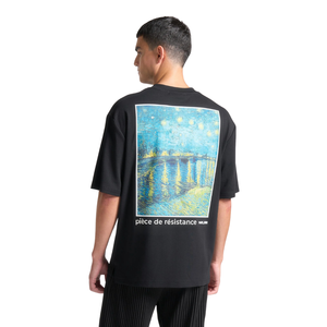 T-shirt décontracté à col rond et manches courtes pour homme, avec motif graphique sur le dos et petit imprimé sur la poitrine, coupe décontractée, en jersey de coton, vente en gros, personnalisable OEM - Product Image 4