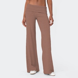 Nuevos Pantalones Deportivos Casuales de Pierna Ancha para Mujer 2026, Pantalones de Yoga con Cintura Baja y Corte Acampanado para Adolescentes, Ropa de Primera Calidad - Product Image 2