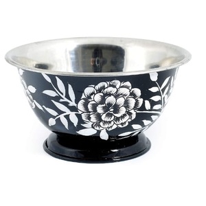 Frutero de metal con acabado esmaltado de aspecto tradicional, tazón para servir chocolate, dátiles y bocadillos, artículo decorativo para mesa. - Product Image 5