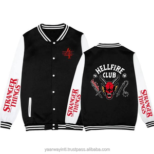 Veste de baseball sportive personnalisée - Coupe classique ample avec col montant et boutons, coupe-vent pour le printemps et l'automne - Product Image 5