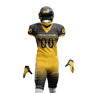 Uniformes de Fútbol Americano Cortos y Transpirables Hechos en Pakistán, Más Vendidos, con Nombre y Número Personalizados, Impresión por Sublimación, Elegantes - Product Image 3